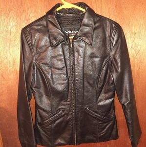 Wilsons Black Leather Jacket